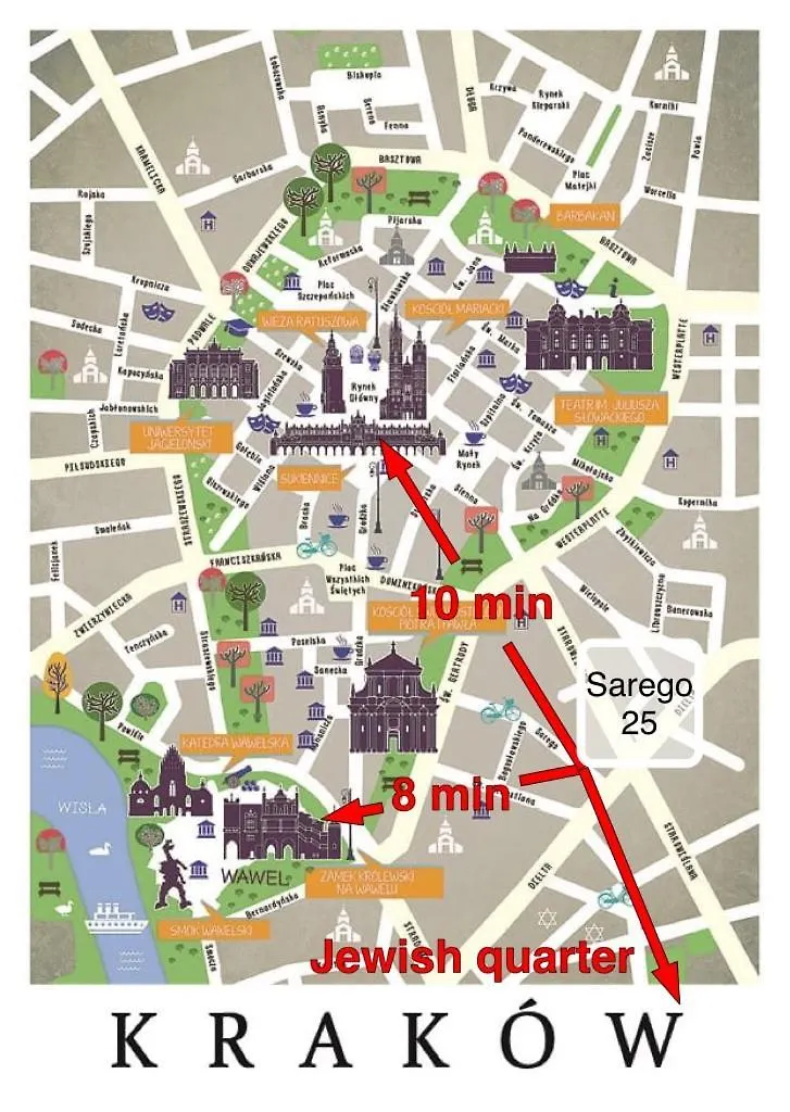 Charm & Comfort Renovated Gem In Old Town Sarego Apt B Krakow Apartment